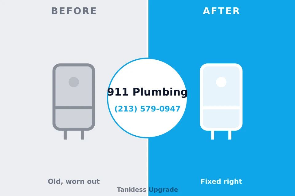 Before and after: plumbing repair Gages Lake, IL